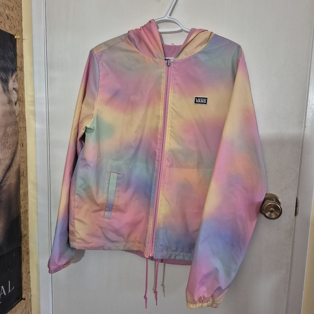 Reversible Tie Dye And Pink Windbreaker